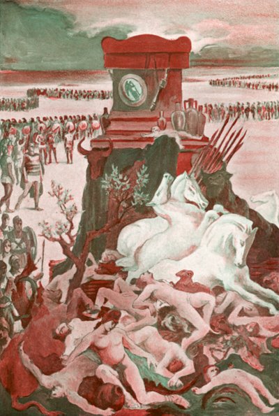 Illustration für die Ilias von Homer von Clement Goutier
