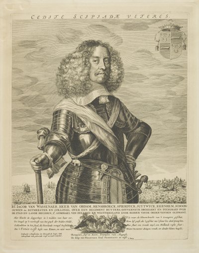 Jacob van Wassanaer, spätes 17. Jahrhundert (Gravur) von Clement de Jonghe