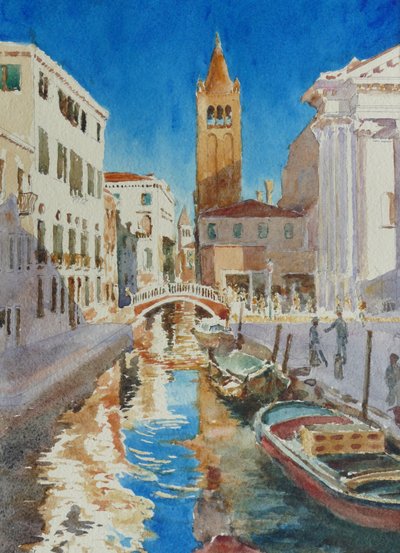 Rio Di S. Barnaba, Später Nachmittag, Silvester, 2020 von Clive Wilson