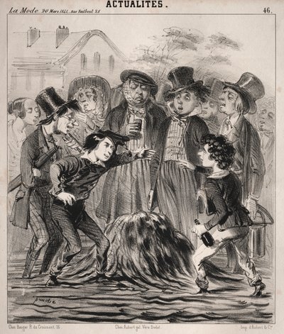 Actualités: Ha hé Felix! komm schnell!, 1841 von Clémente Pruche