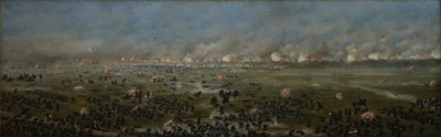Angriff der dritten argentinischen Kolonne auf Curupaytí von Candido Lopez