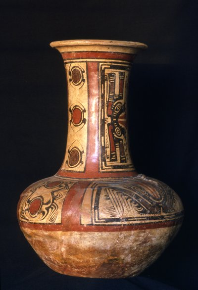 Hochhalsige Vase, frühe Cocle-Phase, 700-800 n. Chr. von Cocle Culture