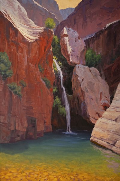 Verborgener Wüstenwasserfall von Cody DeLong
