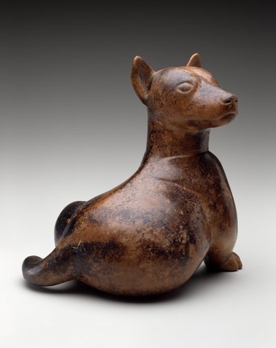 Halbsitzender Hund, Mexiko, Proto-Klassik, 100 v. Chr.-300 n. Chr. von Colima Culture