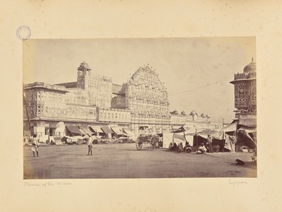 Jaipur; Der Hawa Mahal oder Palast der Winde von Colin Murray