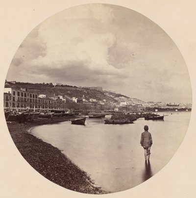 Die Chiaia und St. Elmo von der Mergellina, Neapel von Colonel Stuart Wortley