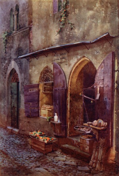 Mittelalterliches Geschäft in der Via Mattonata, Terracina von Commendator Formilli