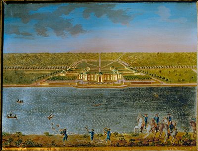 St. Hubert, ein Jagdschloss in der Nähe von Paris, gebaut von Ludwig XV von Compigne Compigne