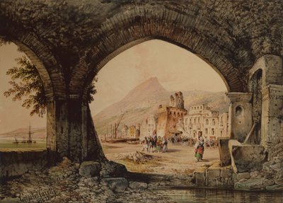 Eine Dorfgemeinde, Italien von Consalvo Carelli