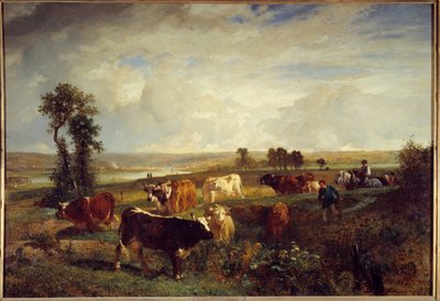 Ansicht von den Höhen von Suresnes von Constant Emile Troyon