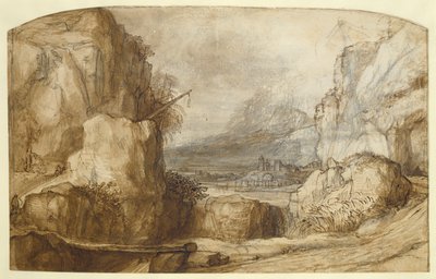 Gebirgige Landschaft von Constantin Daniel van Renesse