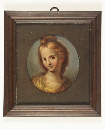 Kopf eines Mädchens in einem gelben Kleid von Continental School Continental School