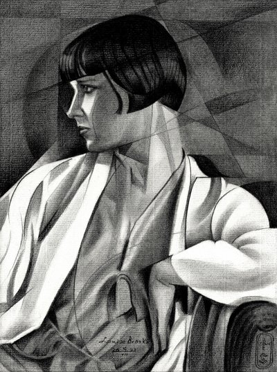 Art Deco Frauenprofil von Corné Akkers