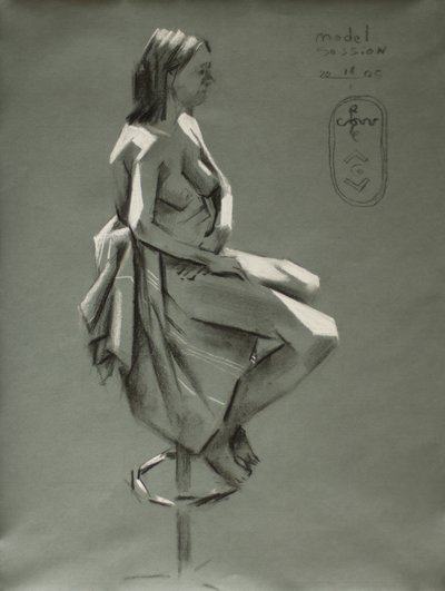 Drapierte Figurenstudie von Corné Akkers