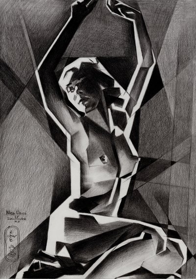 Dynamischer geometrischer Akt von Corné Akkers