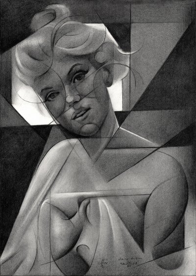 Elegante monochrome Frau von Corné Akkers