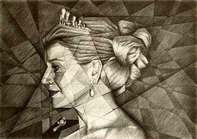 Königliches geometrisches Profil von Corné Akkers
