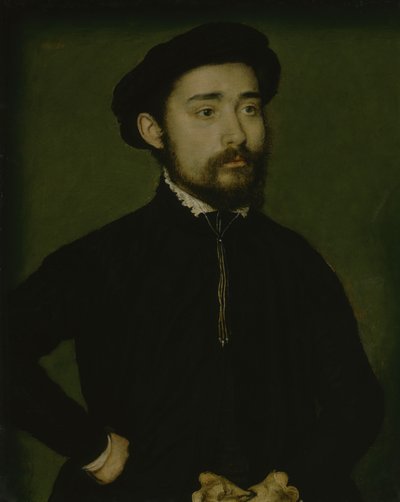 Porträt eines Mannes mit Handschuh von Corneille de Lyon