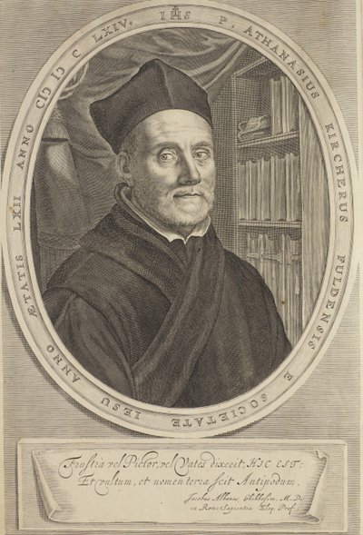 Porträt von Athanasius Kircher 1602-1680, 1664 von Cornelis Abrahamsz. Bloemaert II