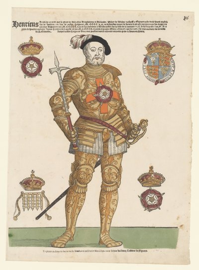 Porträt von Heinrich VIII. von England von Cornelis Anthonisz. (manner of)