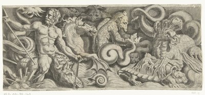 Fries mit dem Triumph von Neptun, rechte Platte von Cornelis Bos