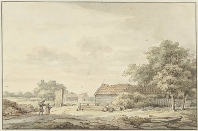 Landschaft mit Bauernhöfen von Cornelis Buys