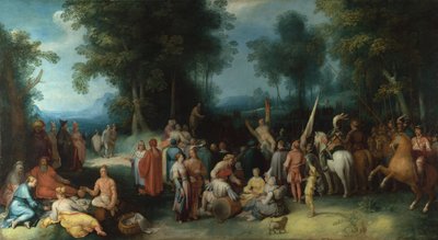 Die Predigt des heiligen Johannes des Täufers, 1602 von Cornelis Cornelisz. Haarlem van
