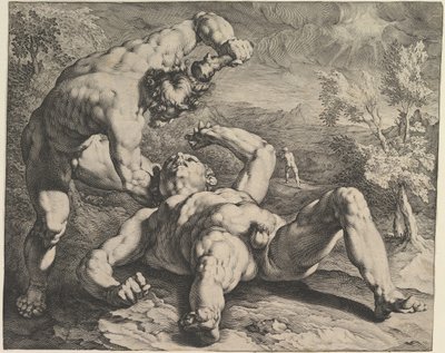 Kain tötet Abel, ca. 1591 von Cornelis Cornelisz van Haarlem