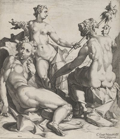 Die drei Schicksalsgöttinnen von Cornelis Cornelisz van Haarlem