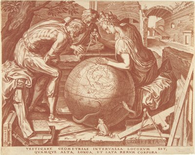 Geometrie (Geometria) von Cornelis Cort