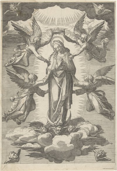 Himmelfahrt und Krönung Mariens von Cornelis Cort