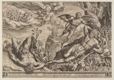 Herkules von Pygmäen belagert von Cornelis Cort