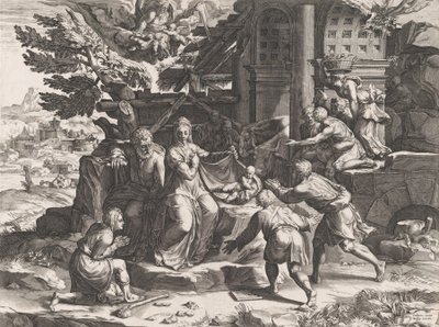 Die Anbetung der Hirten, 1569 von Cornelis Cort
