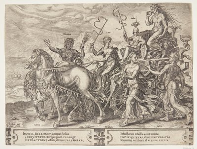 Der Triumph des Neids von Cornelis Cort