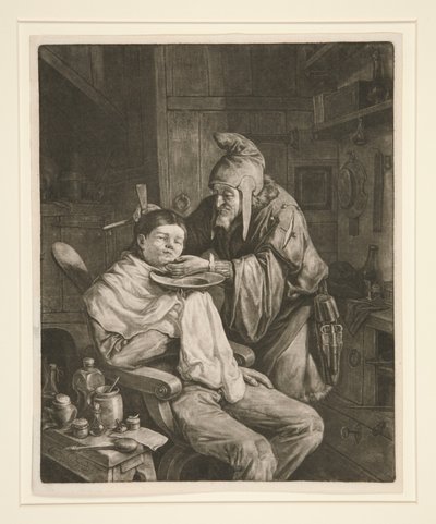 Der Dorfchirurg von Cornelis Dusart