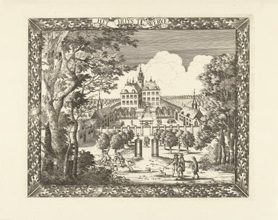 Ansicht von Huis te Werve in Voorburg von Cornelis Elandts