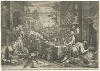 Christus im Haus von Marta und Maria von Cornelis Galle (I)