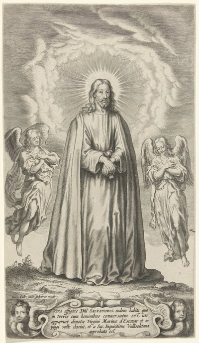 Christus mit zwei Engeln von Cornelis Galle (II)
