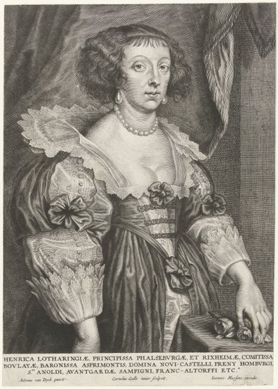 Porträt von Henriette von Lothringen von Cornelis Galle (II)