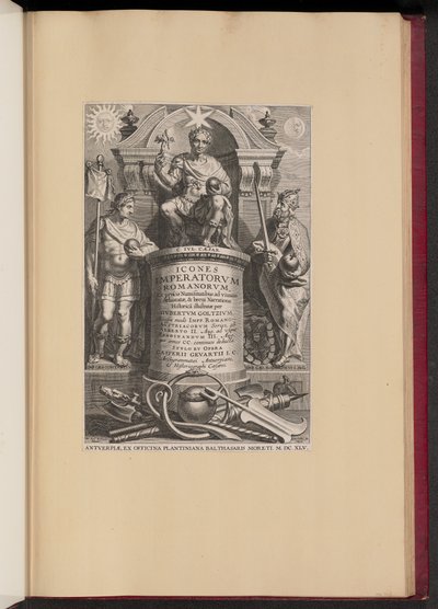 Titelseite für Hubert Goltzius