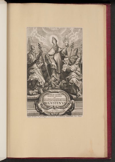Titelseite für Cornelii Iansenii ... Avgvstinvs von Cornelis Galle I after Sir Peter Paul Rubens