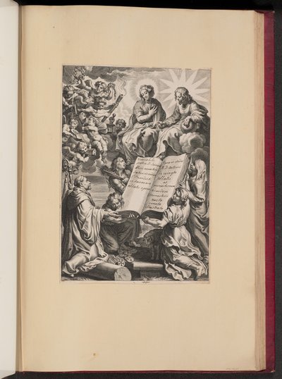Titelseite für Ludovicus Blosius, Opera von Cornelis Galle I after Sir Peter Paul Rubens