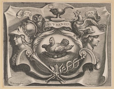 Vignette für die Titelseite von Martinus Bonacina, Opera Omnia von Cornelis Galle I after Sir Peter Paul Rubens