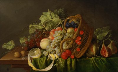 Stillleben mit einem Korb voller Früchte, ca. 1654 von Cornelis de Heem