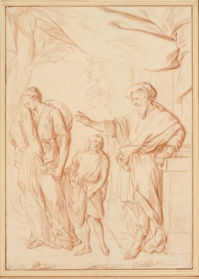 Die Vertreibung der Hagar von Cornelis Joseph d
