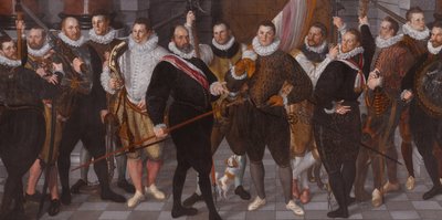 Die Gesellschaft von Hauptmann Dirck Jacobsz Rosecrans und Leutnant Pauw von Cornelis Ketel