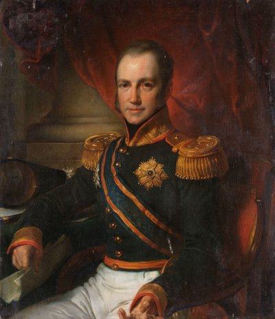 Porträt von Godart Alexander Gerard Philip, Baron van der Capellen, Generalgouverneur der Niederländischen Ostindien-Kompanie von Cornelis Kruseman