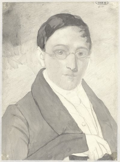 Porträt eines Herrn mit Brille von Cornelis Kruseman