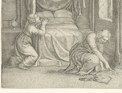 Hochzeitsnacht von Tobias und Sara von Cornelis Massijs