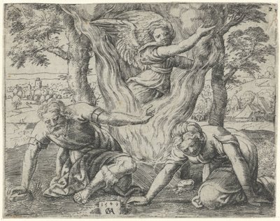 Opfer von Manoach von Cornelis Massijs